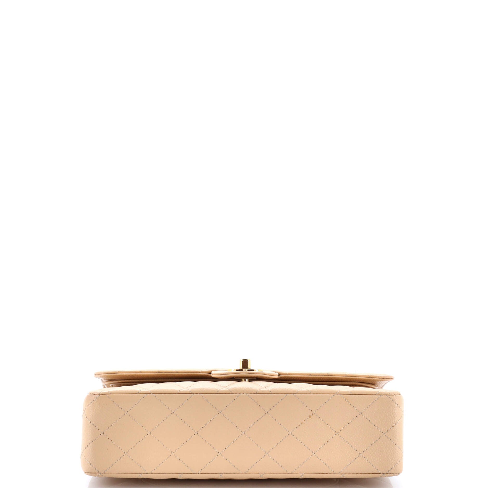 Classic Double Flap Bag Quilted Caviar Medium