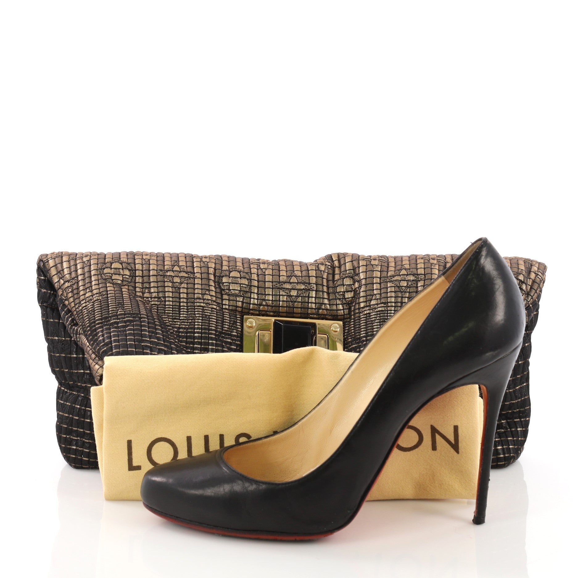 Altair Clutch Monogram Jacquard Textile