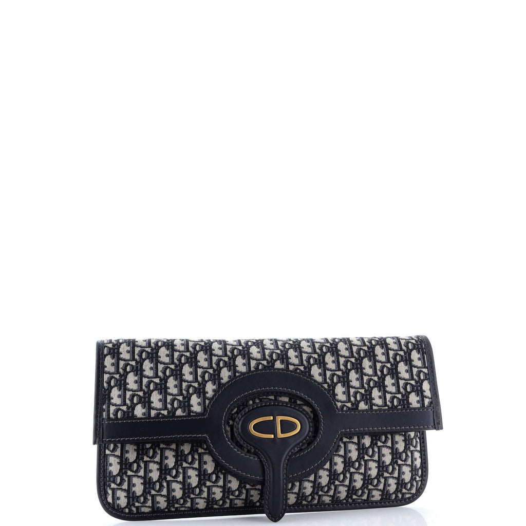 Fold Over Clutch Oblique Canvas