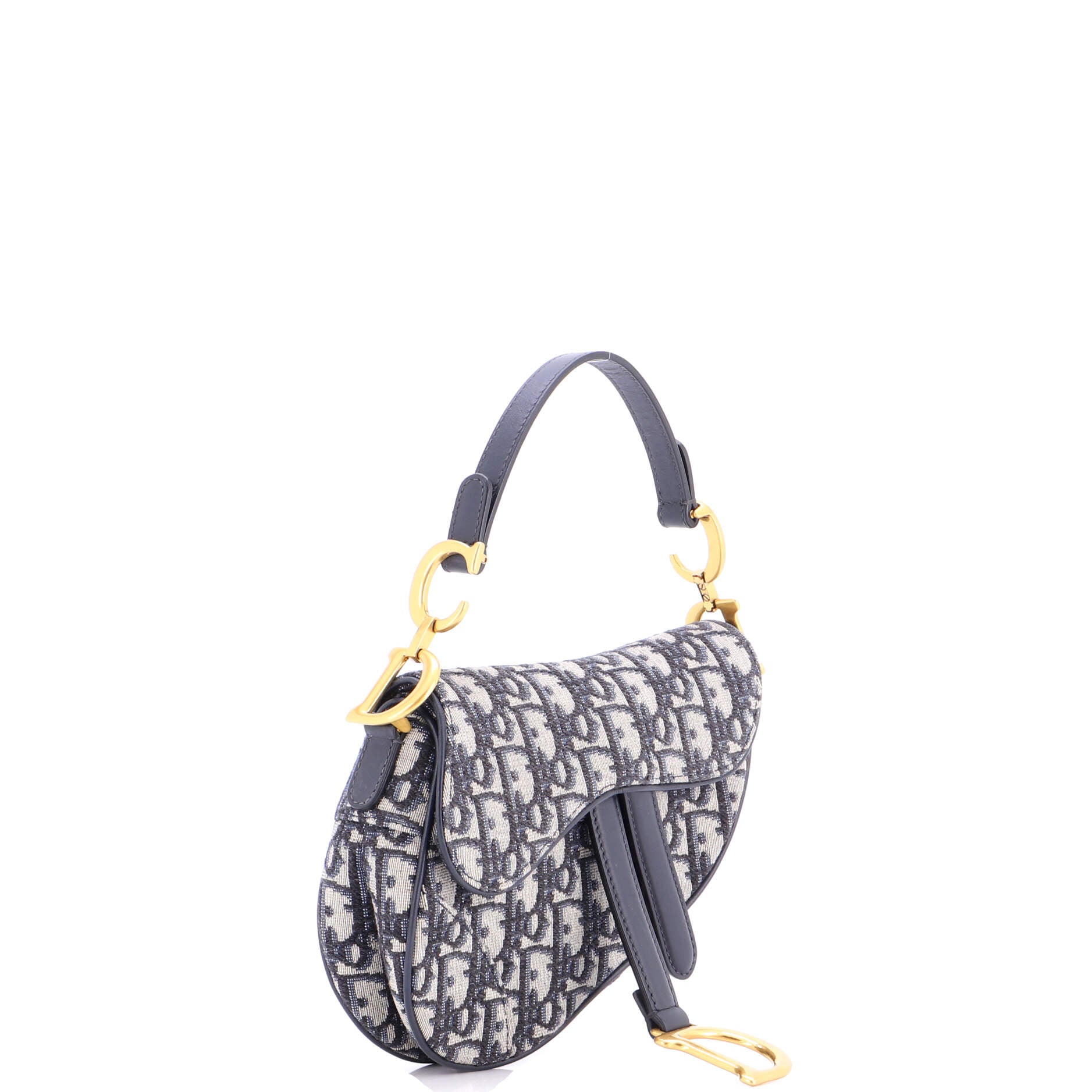 Saddle Handbag Oblique Canvas Mini