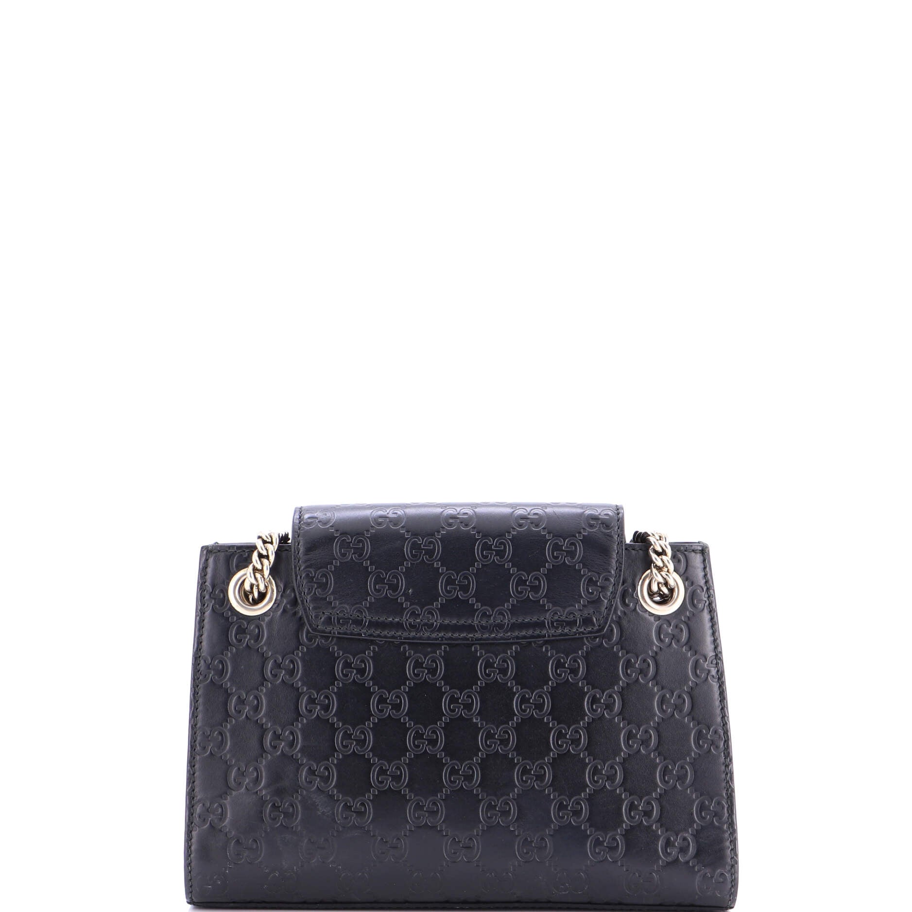 Emily Chain Flap Shoulder Bag Guccissima Leather Small