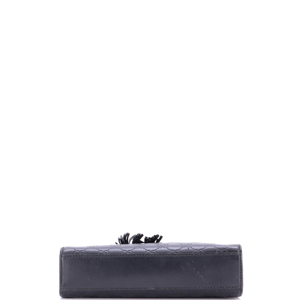 Emily Chain Flap Shoulder Bag Guccissima Leather Small