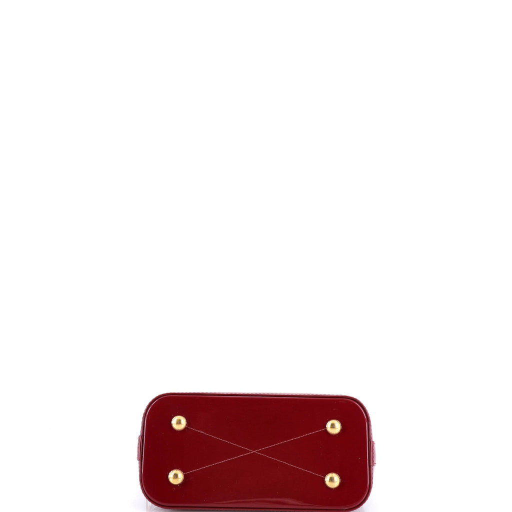Alma Handbag Vernis with Monogram Canvas BB