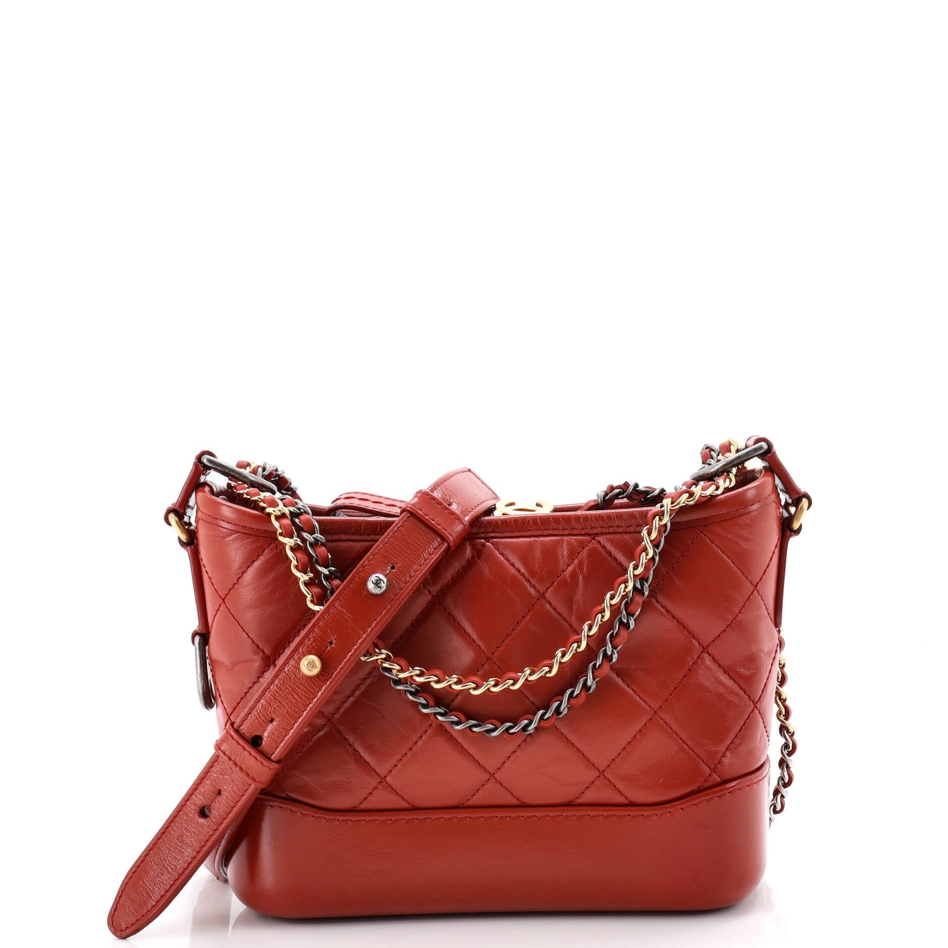 Gabrielle Hobo Quilted Aged Calfskin Small