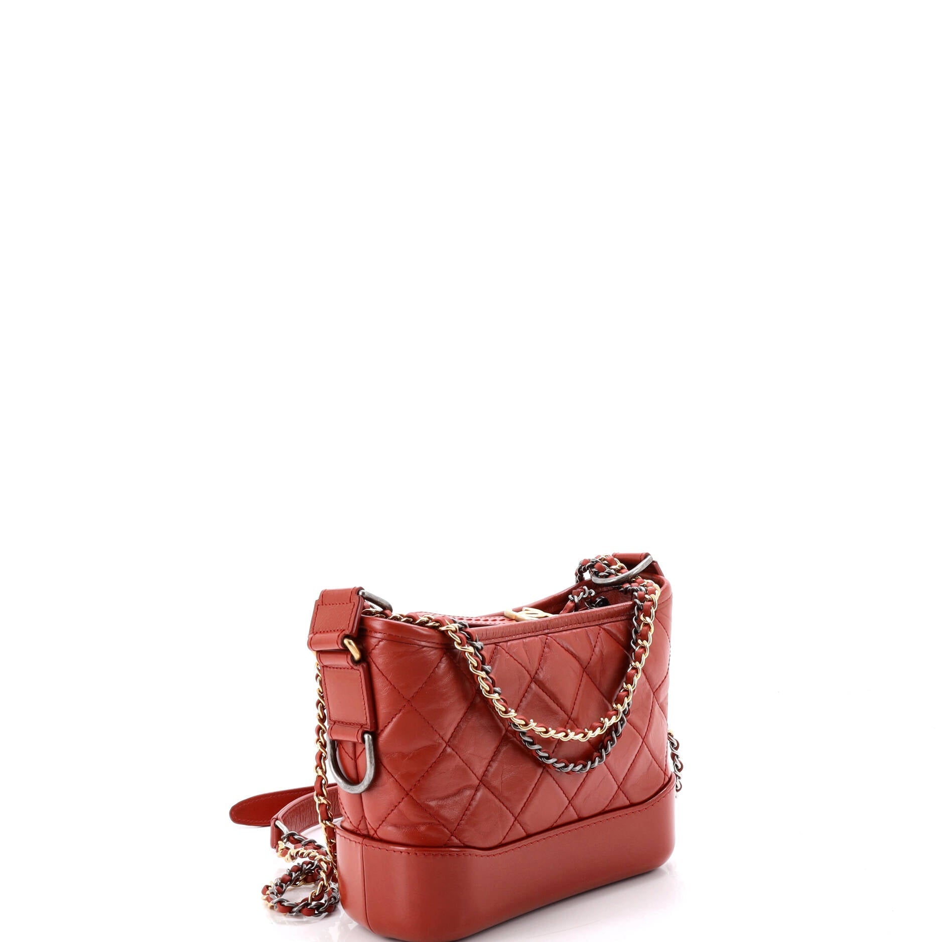 Gabrielle Hobo Quilted Aged Calfskin Small