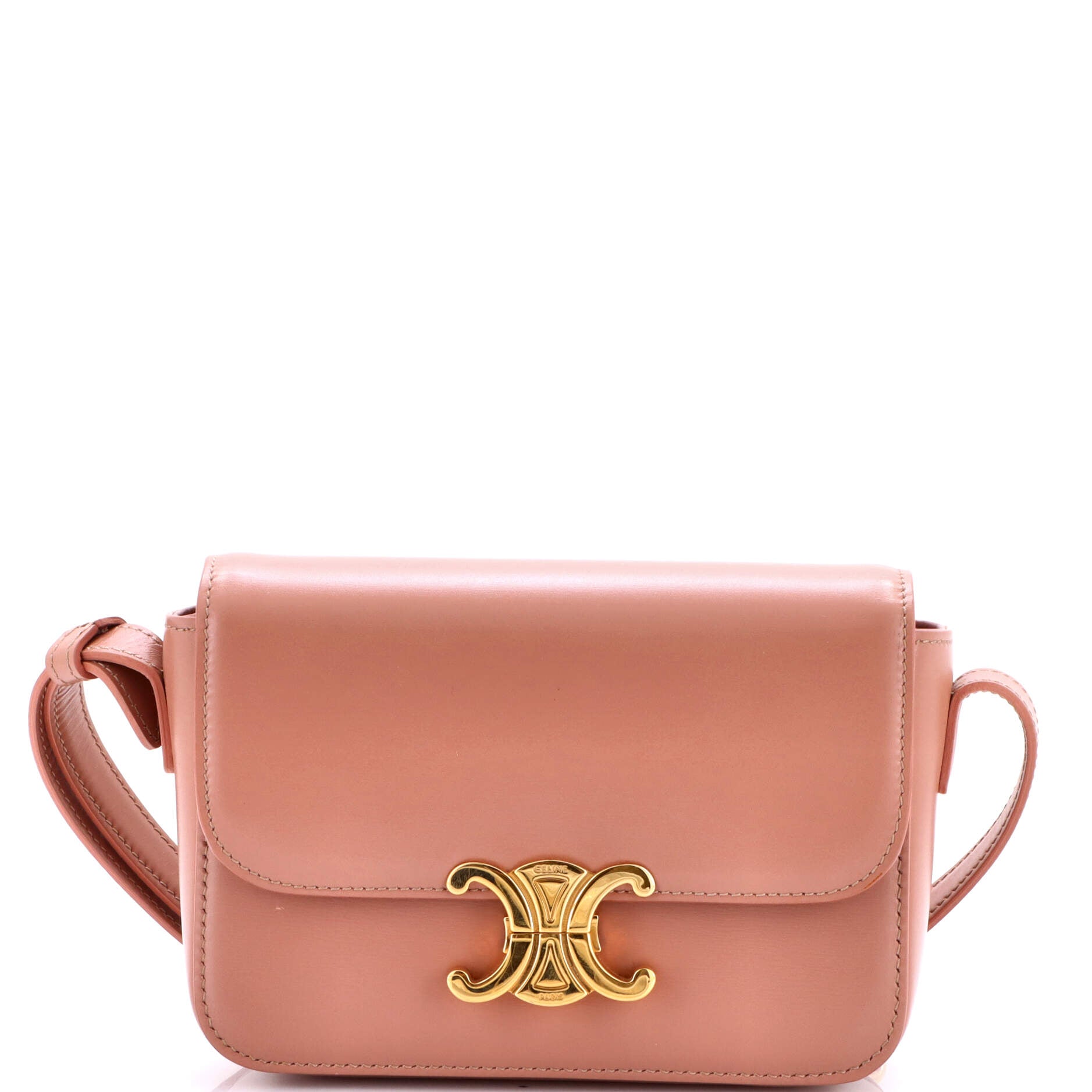 Triomphe Shoulder Bag Smooth Calfskin Teen