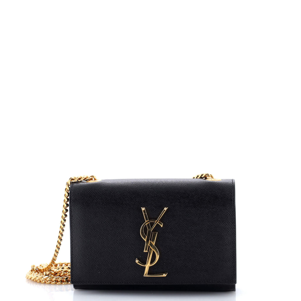 Classic Monogram Crossbody Bag Grainy Leather Small