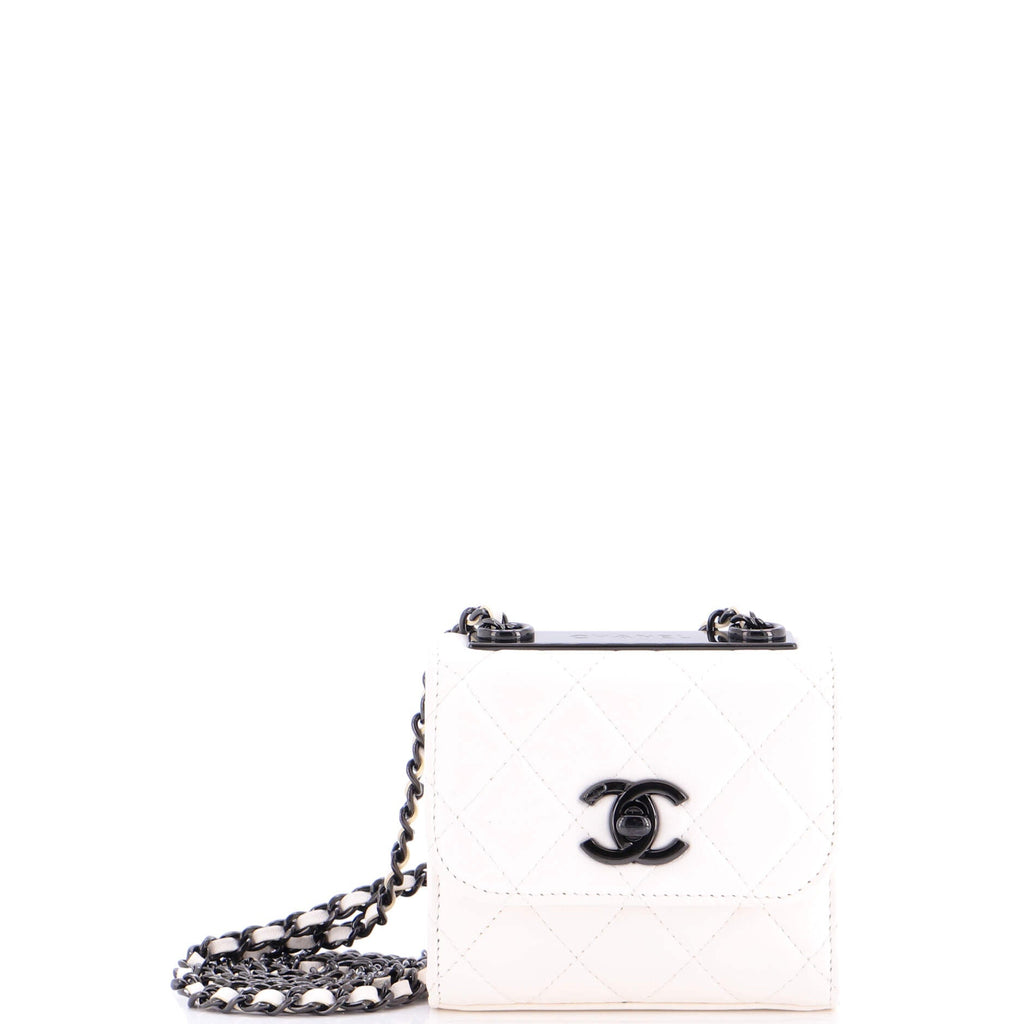 Trendy CC Clutch with Chain Quilted Lambskin Small