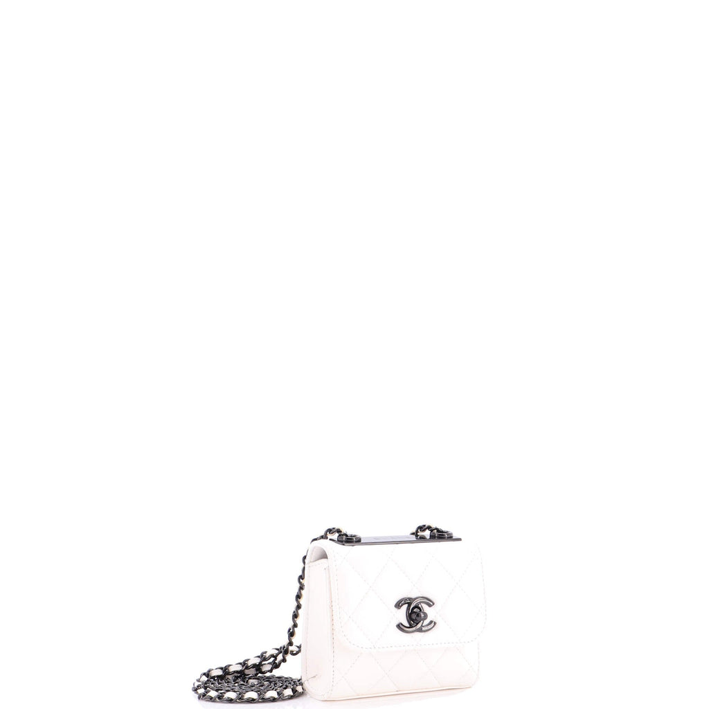 Trendy CC Clutch with Chain Quilted Lambskin Small