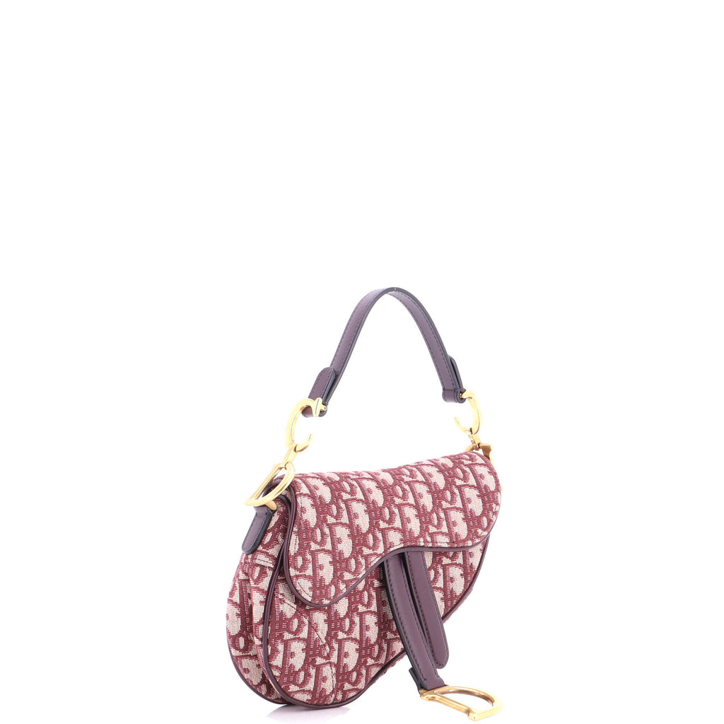 Saddle Handbag Oblique Canvas Mini