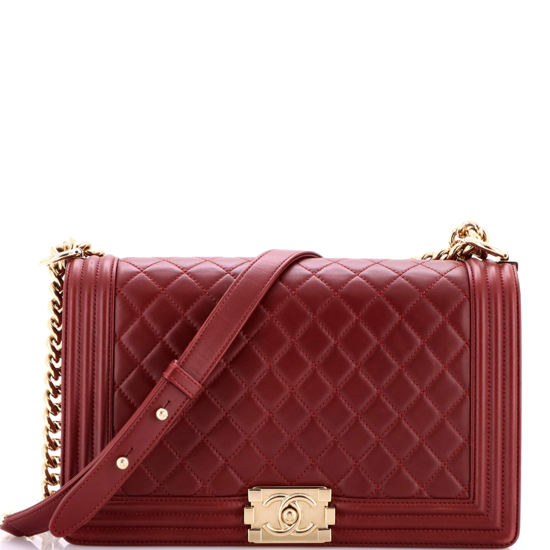Boy Flap Bag Quilted Lambskin New Medium
