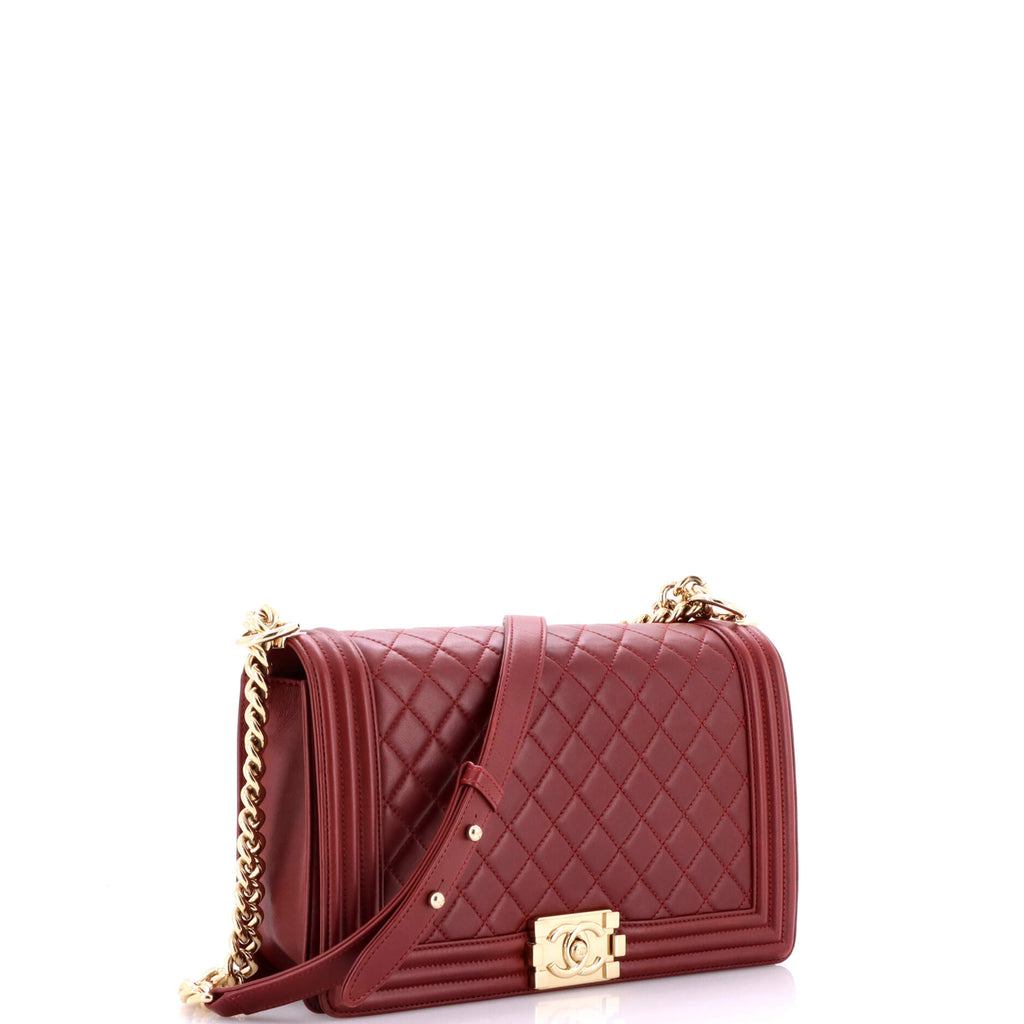 Boy Flap Bag Quilted Lambskin New Medium