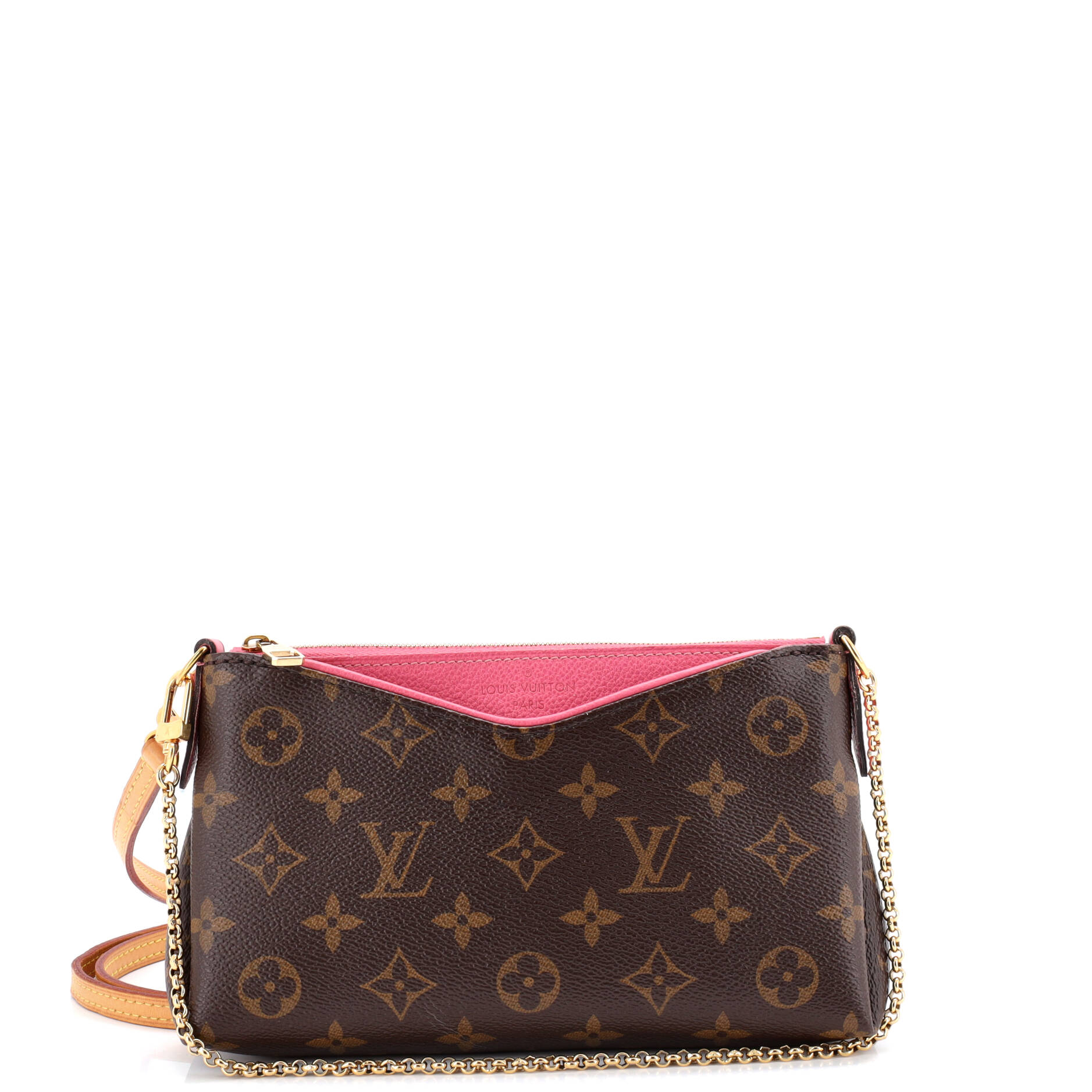 Pallas Clutch Monogram Canvas with Leather
