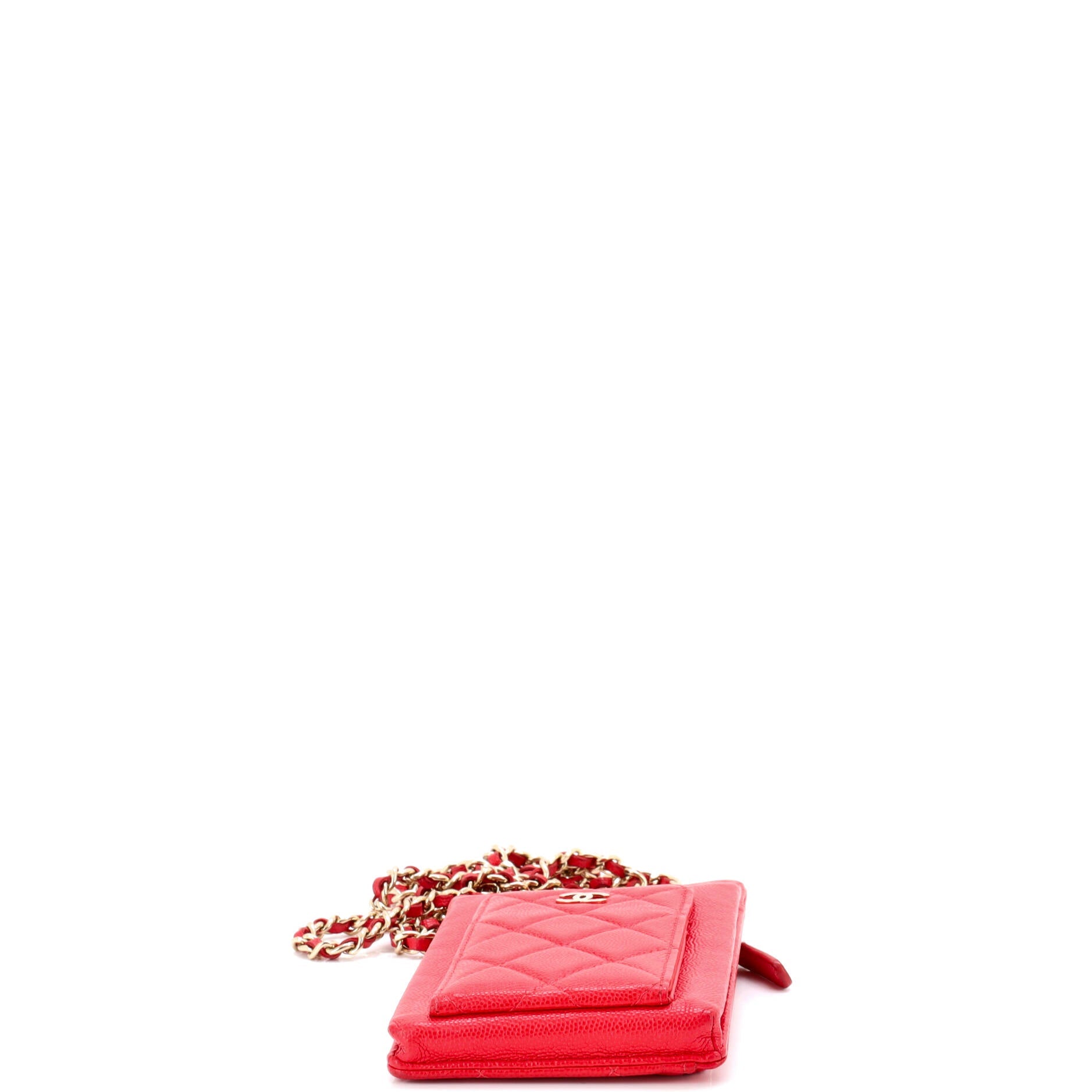 O Phone Holder Crossbody Bag Quilted Caviar