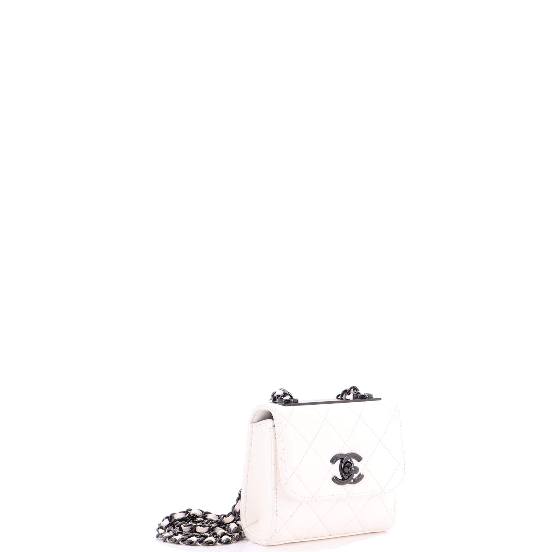 Trendy CC Clutch with Chain Quilted Lambskin Small