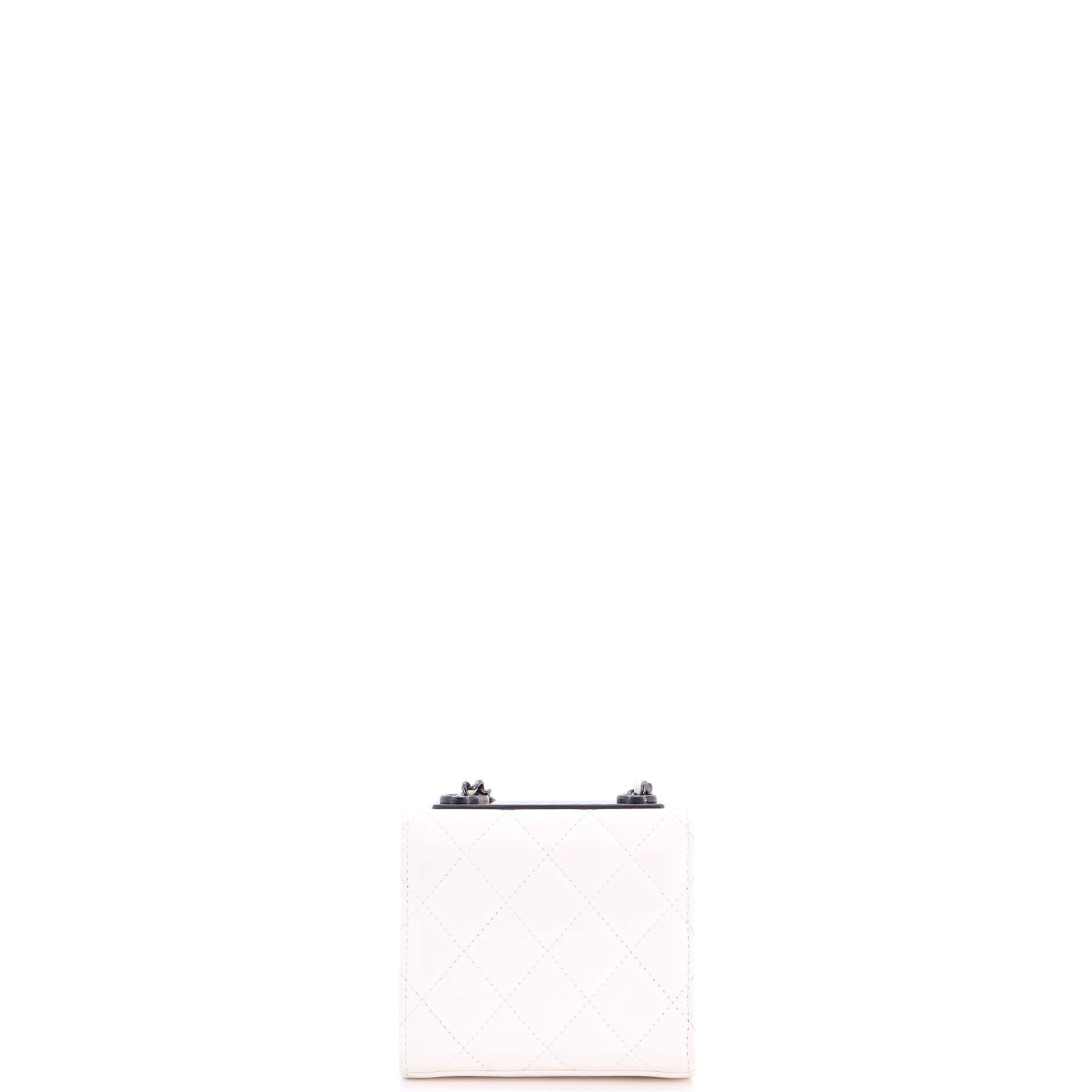 Trendy CC Clutch with Chain Quilted Lambskin Small