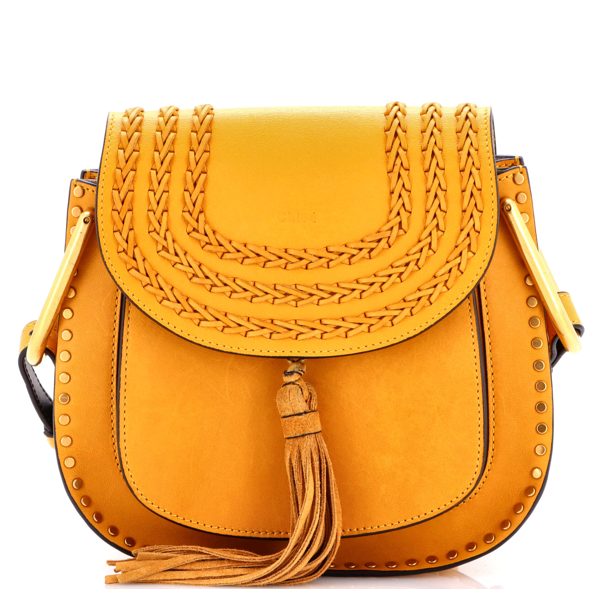 Hudson Handbag Whipstitch Leather Medium