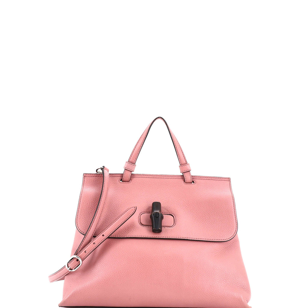 Bamboo Daily Top Handle Bag Leather Small