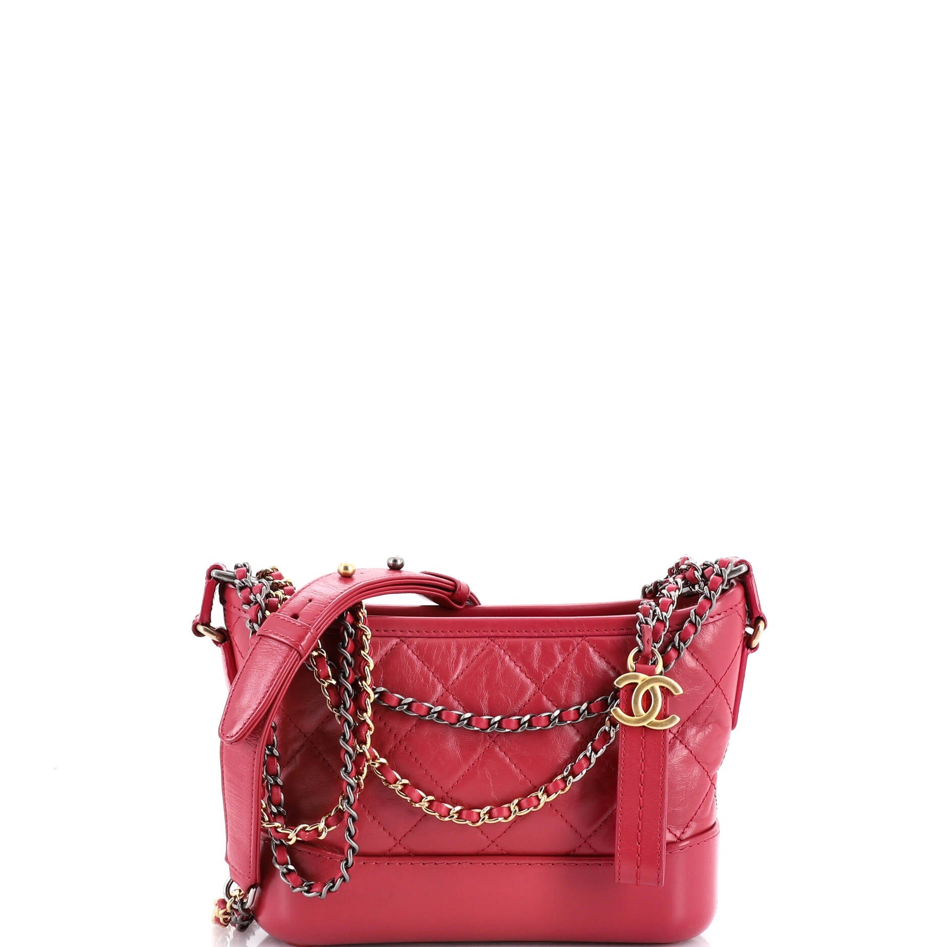 Gabrielle Hobo Quilted Aged Calfskin Small