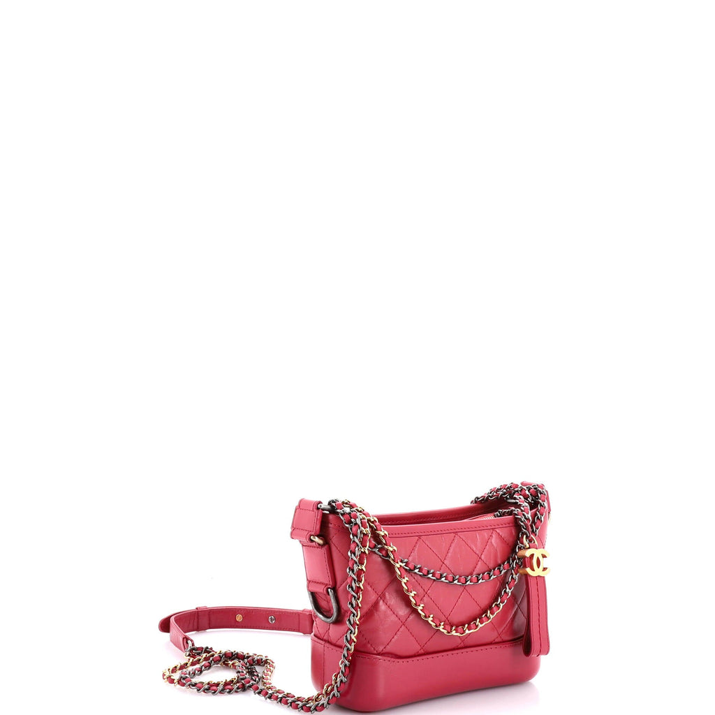 Gabrielle Hobo Quilted Aged Calfskin Small