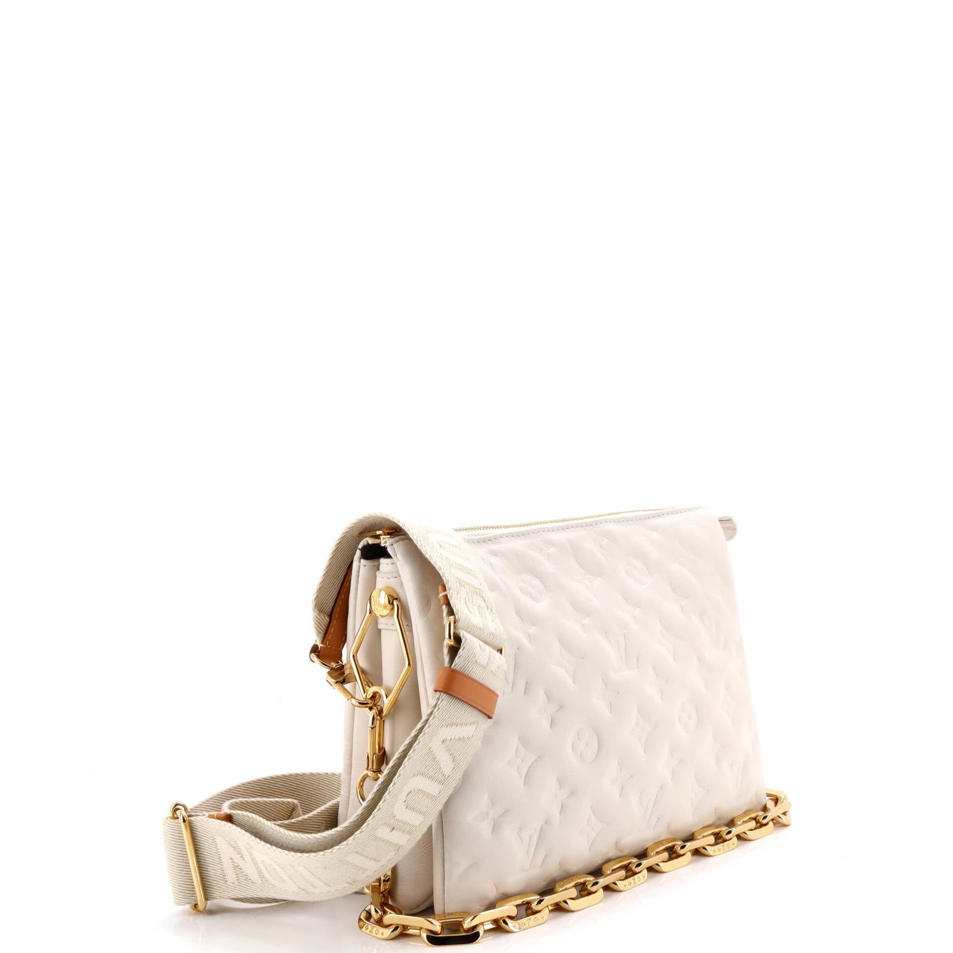 Coussin Bag Monogram Embossed Lambskin PM