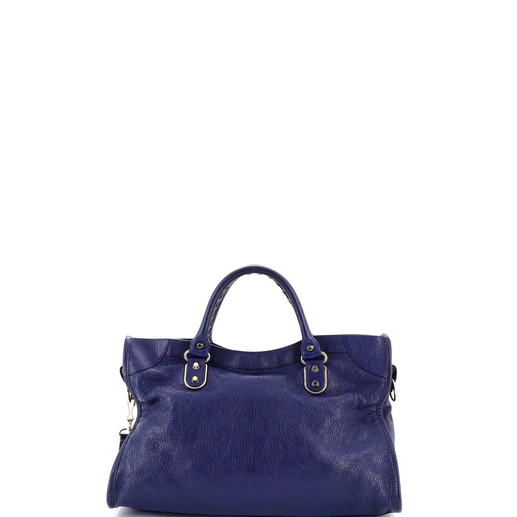 City Classic Metallic Edge Bag Leather Medium