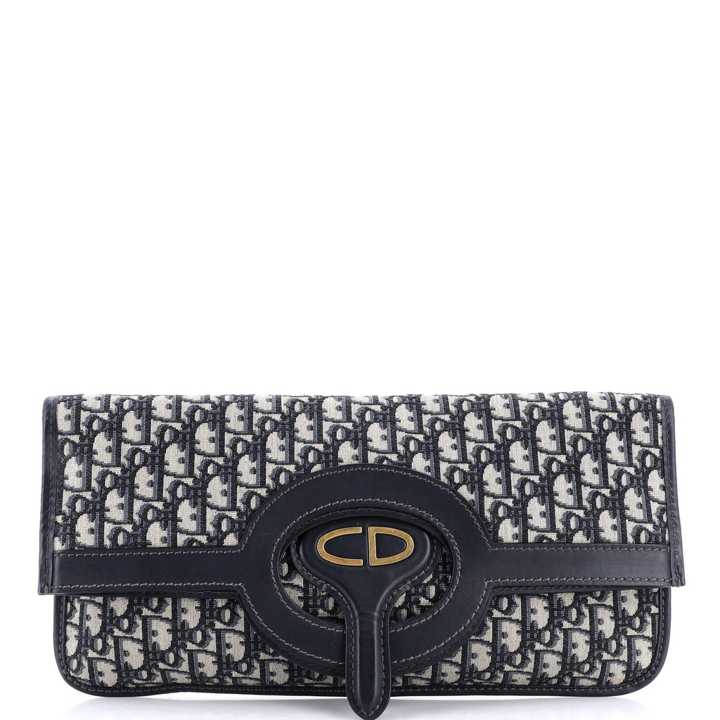 Fold Over Clutch Oblique Canvas