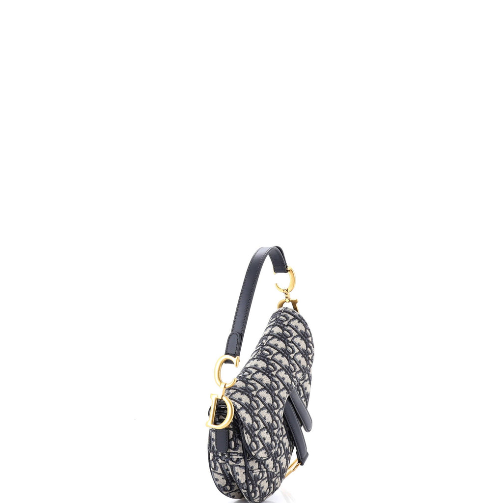 Saddle Handbag Oblique Canvas Mini