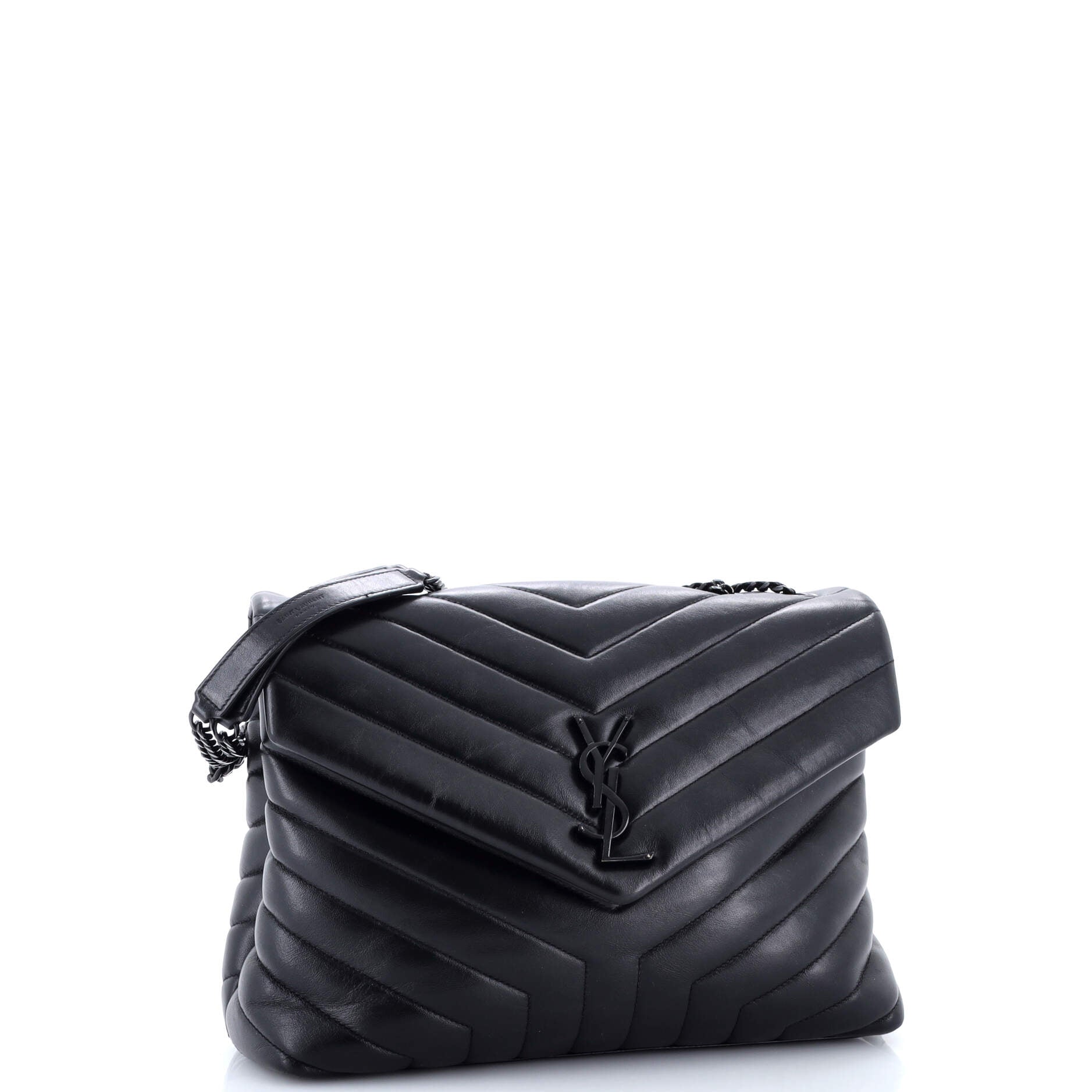 Loulou Shoulder Bag Matelasse Chevron Leather Medium