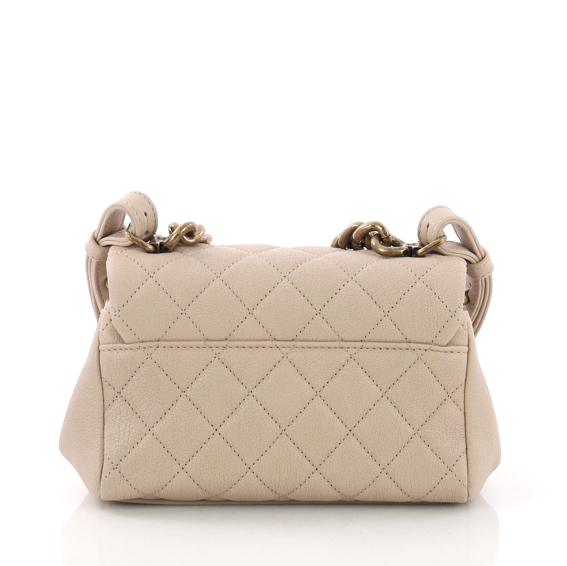 Trapezio Flap Bag Quilted Sheepskin Mini