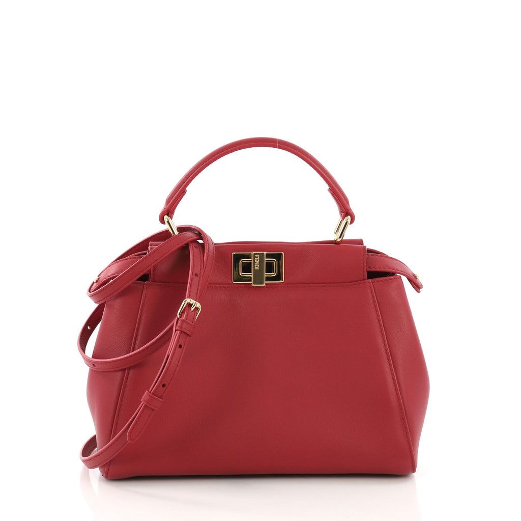 Peekaboo Handbag Leather Mini