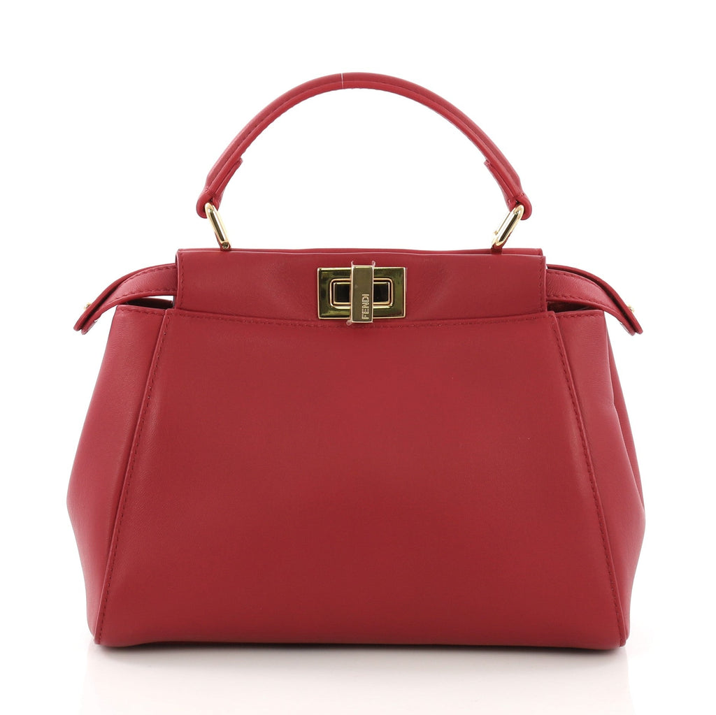 Peekaboo Handbag Leather Mini