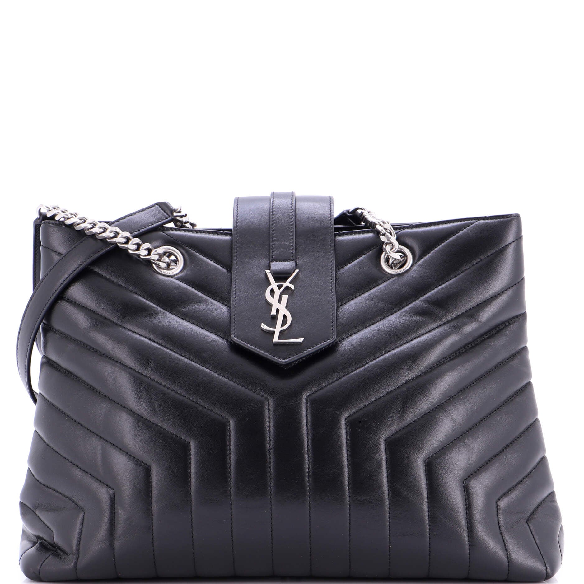 LouLou Tote Matelasse Chevron Leather Large