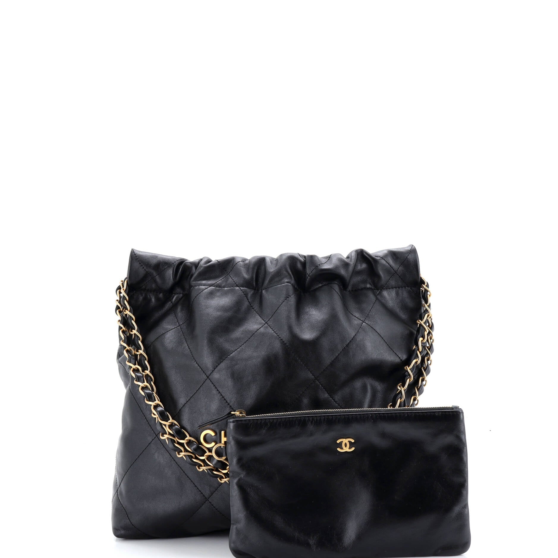 22 Chain Hobo Quilted Calfskin Small