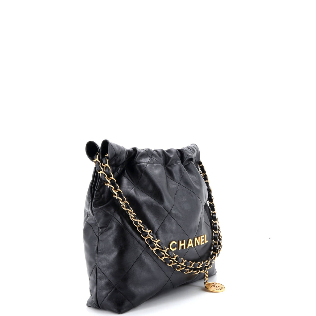 22 Chain Hobo Quilted Calfskin Small