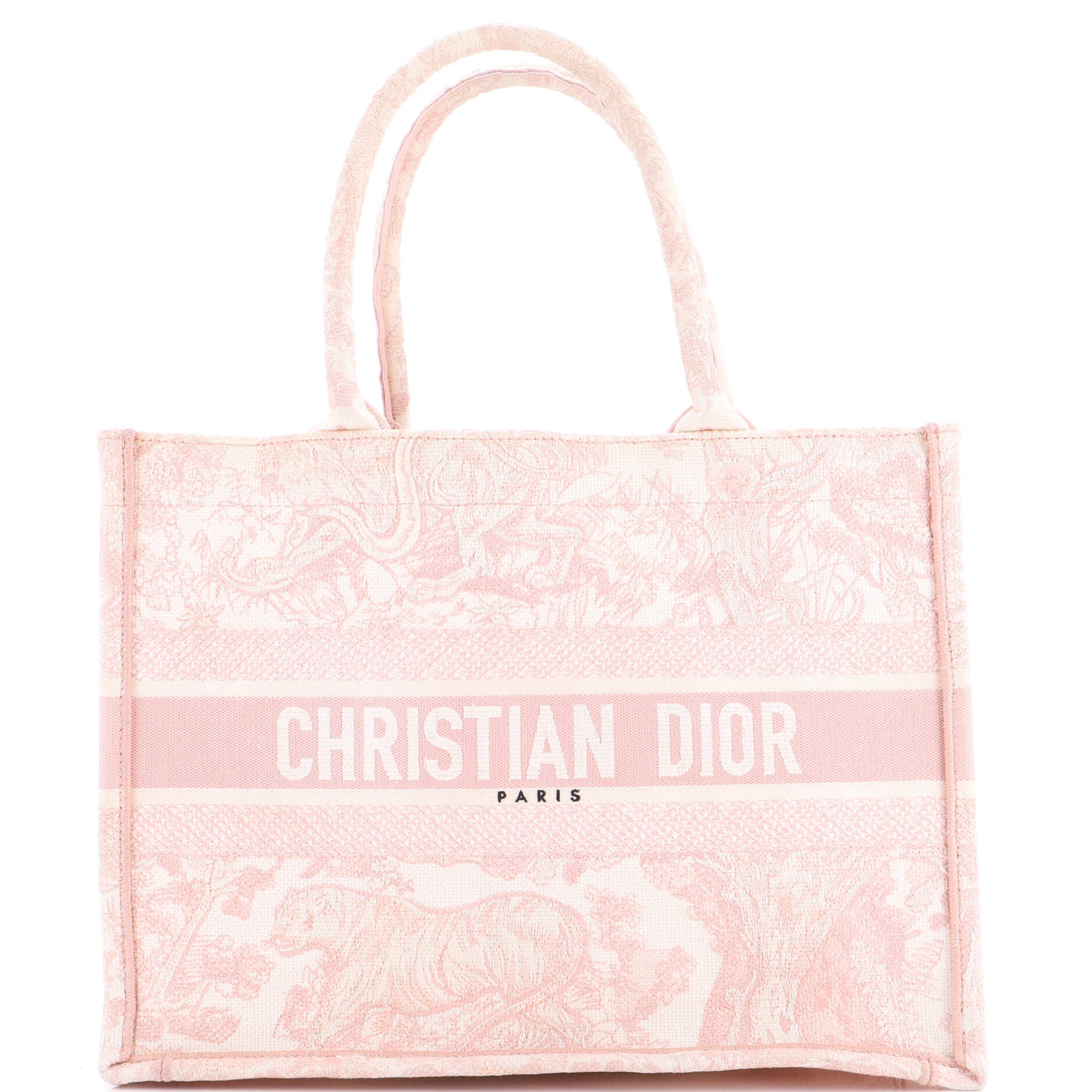 Book Tote Embroidered Canvas Medium