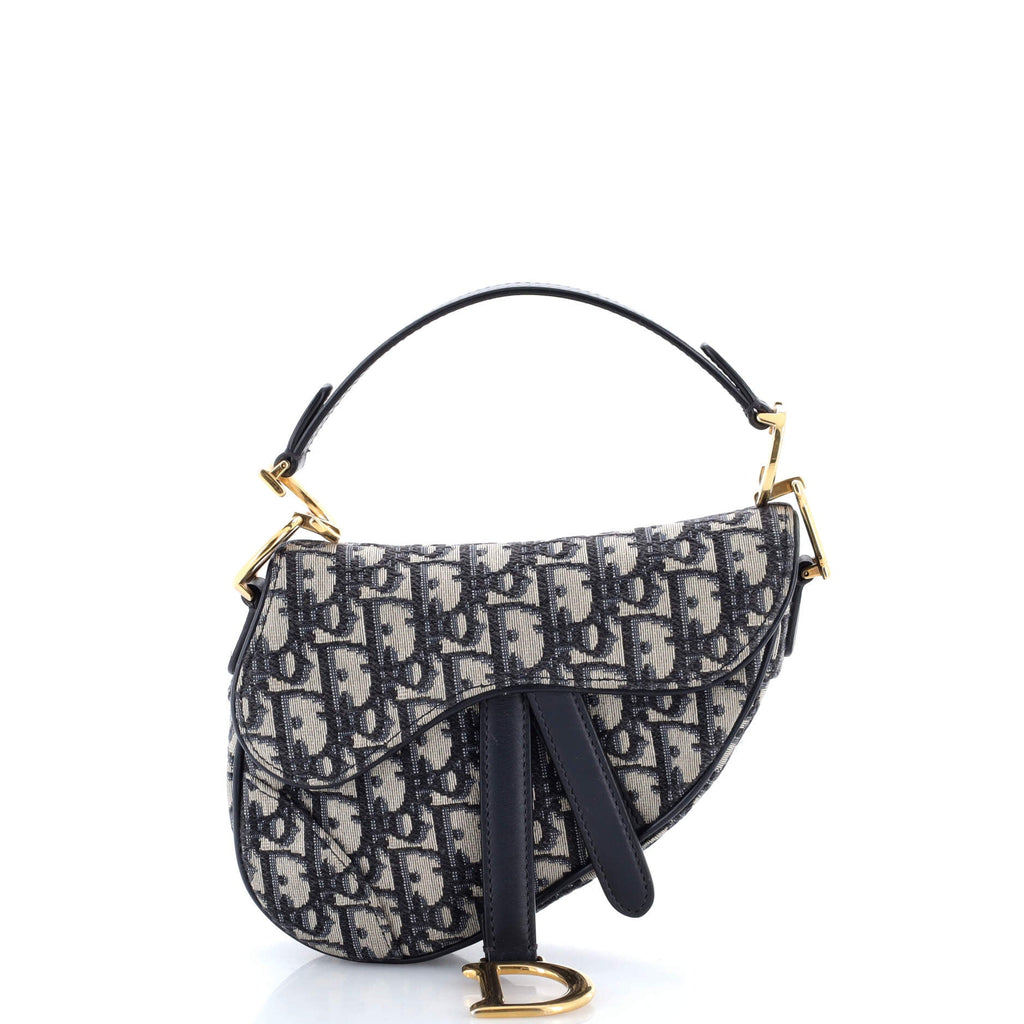 Saddle Handbag Oblique Canvas Mini