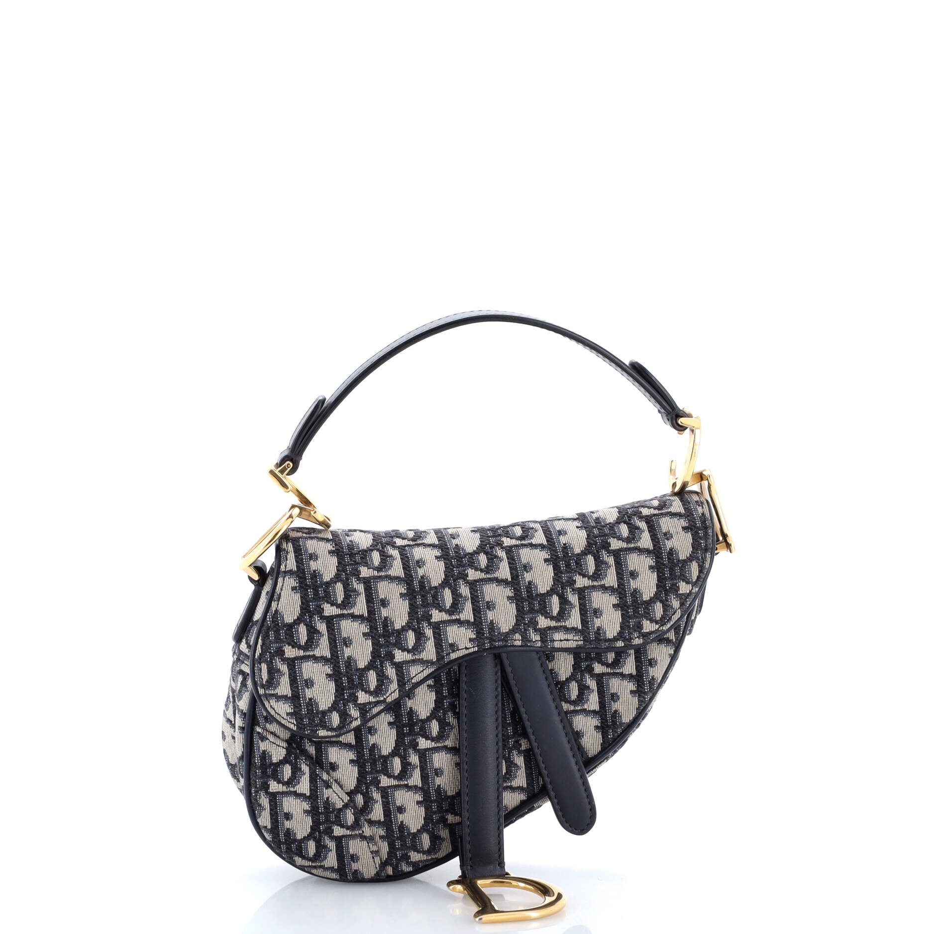 Saddle Handbag Oblique Canvas Mini