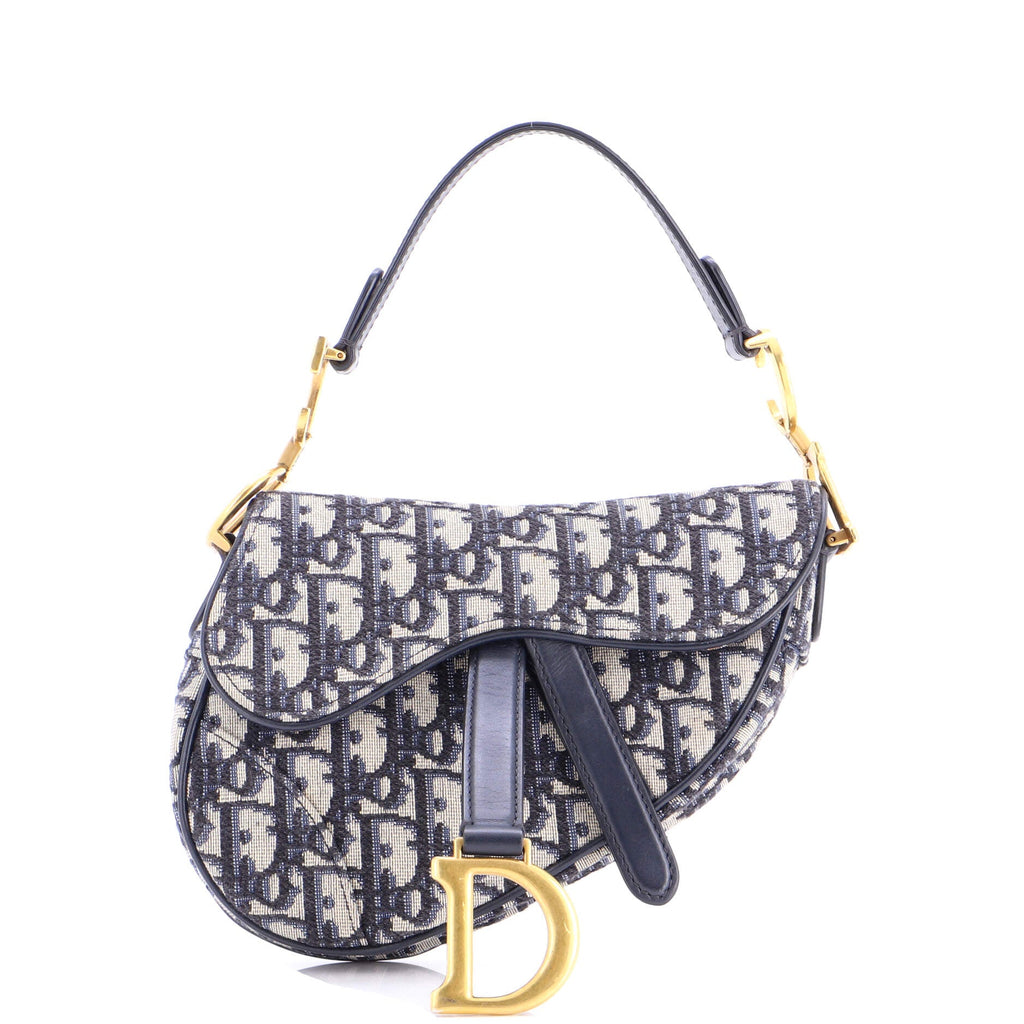 Saddle Handbag Oblique Canvas Mini