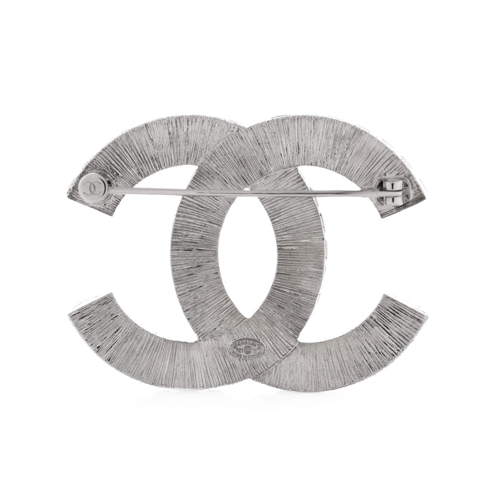 CC Brooch Metal with Crystals