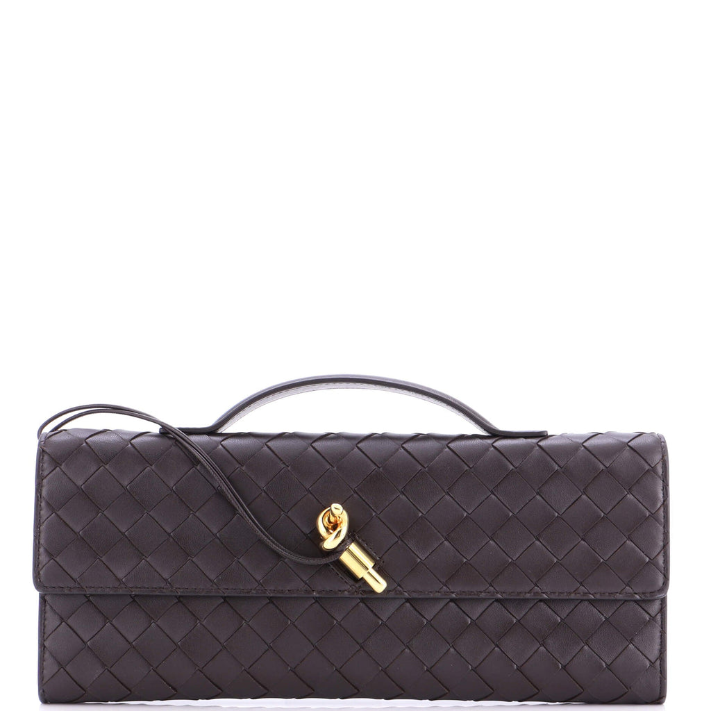 Andiamo Top Handle Clutch Intrecciato Nappa Long