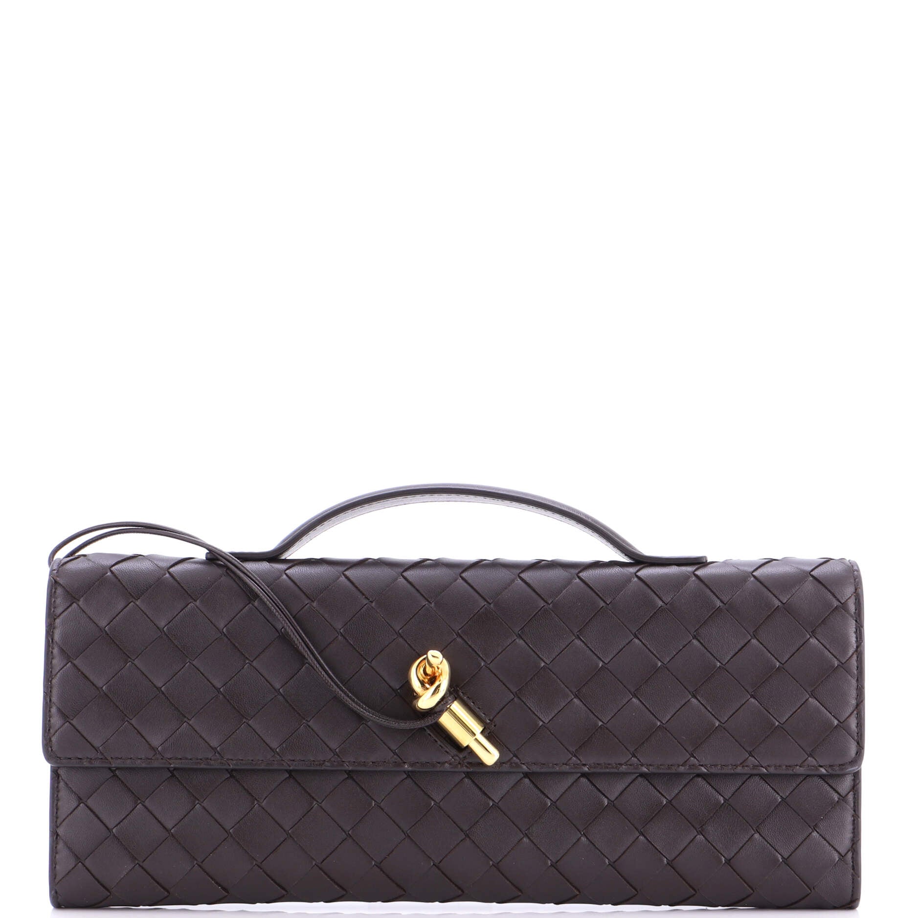 Andiamo Top Handle Clutch Intrecciato Nappa Long