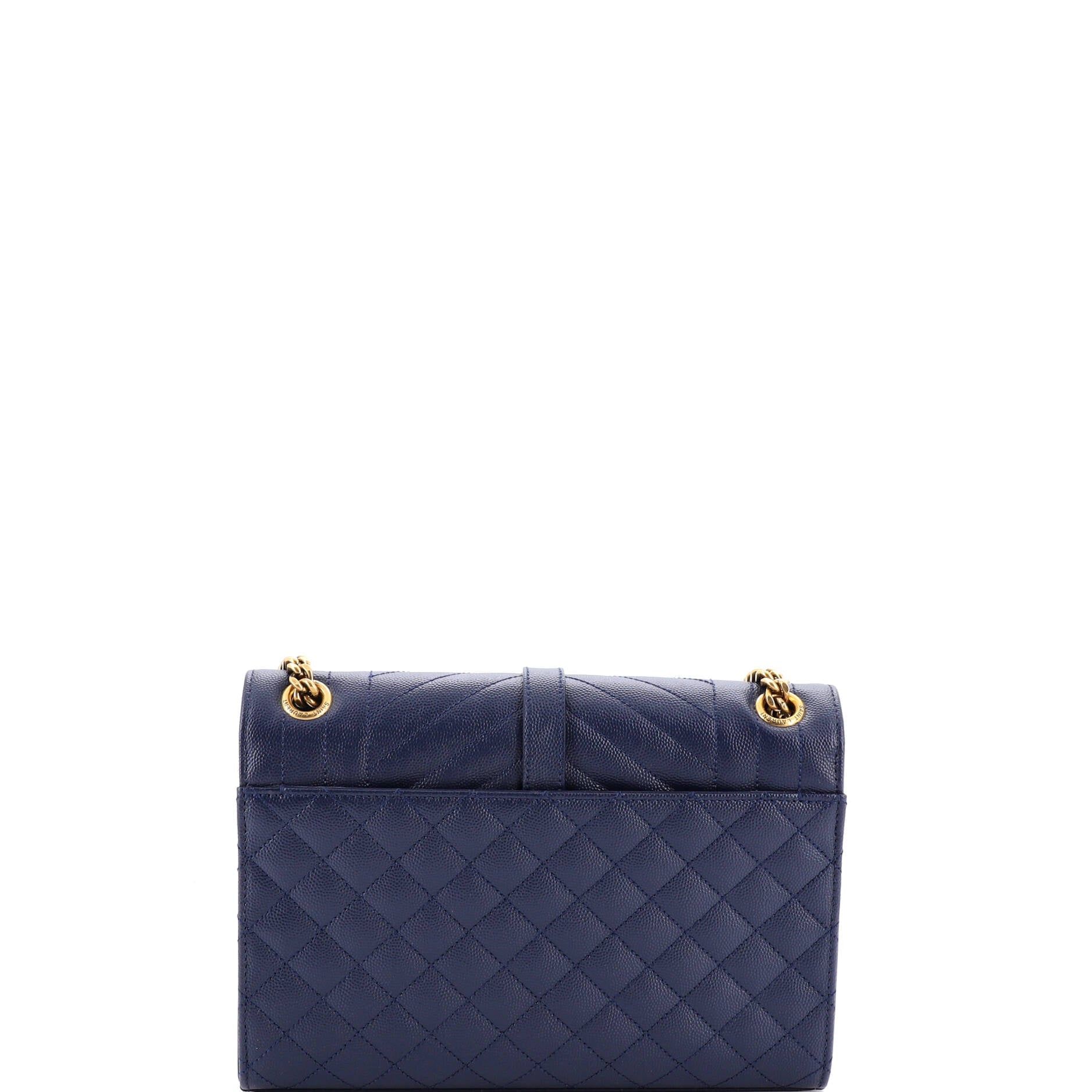 Classic Monogram Envelope Satchel Mixed Matelasse Leather Medium