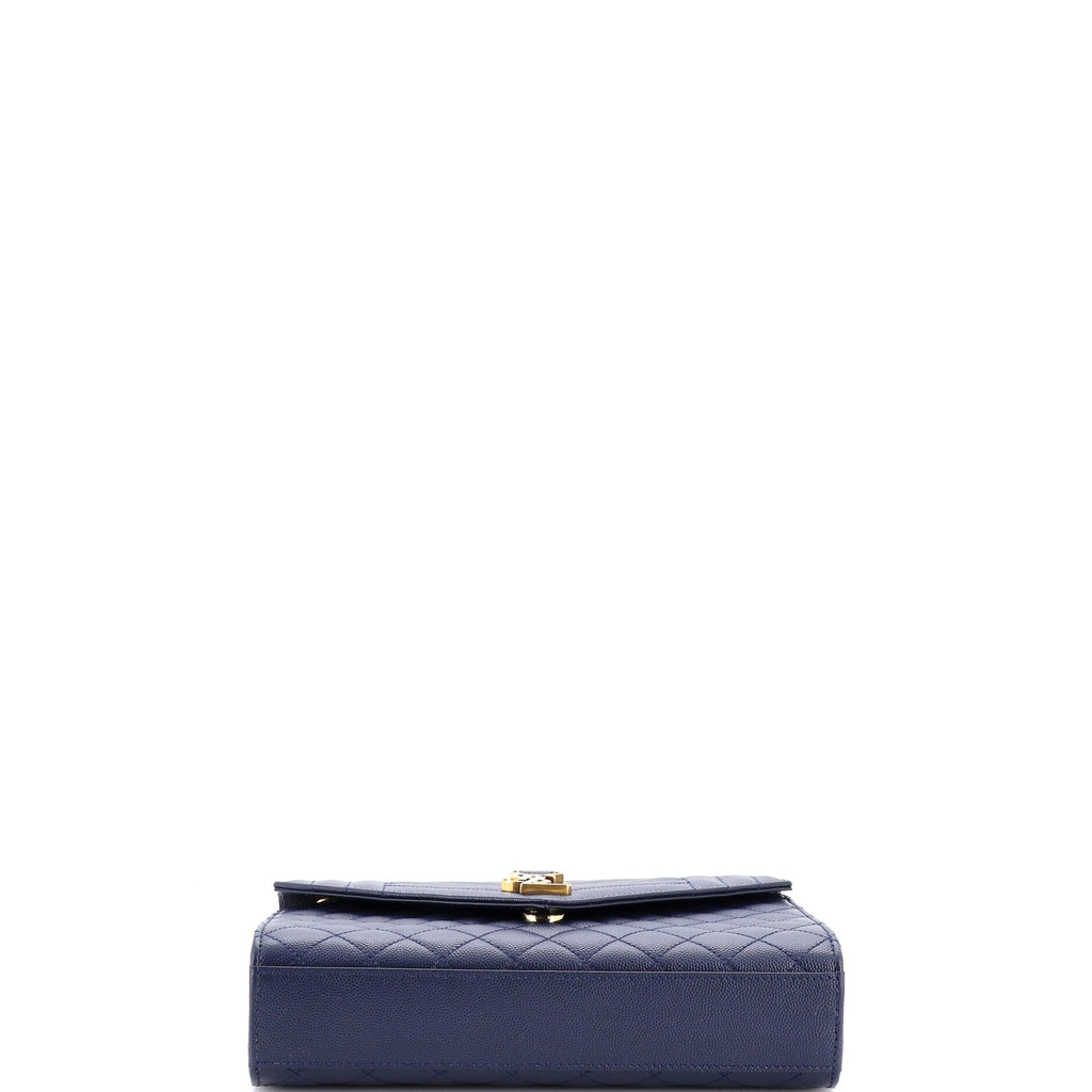 Classic Monogram Envelope Satchel Mixed Matelasse Leather Medium