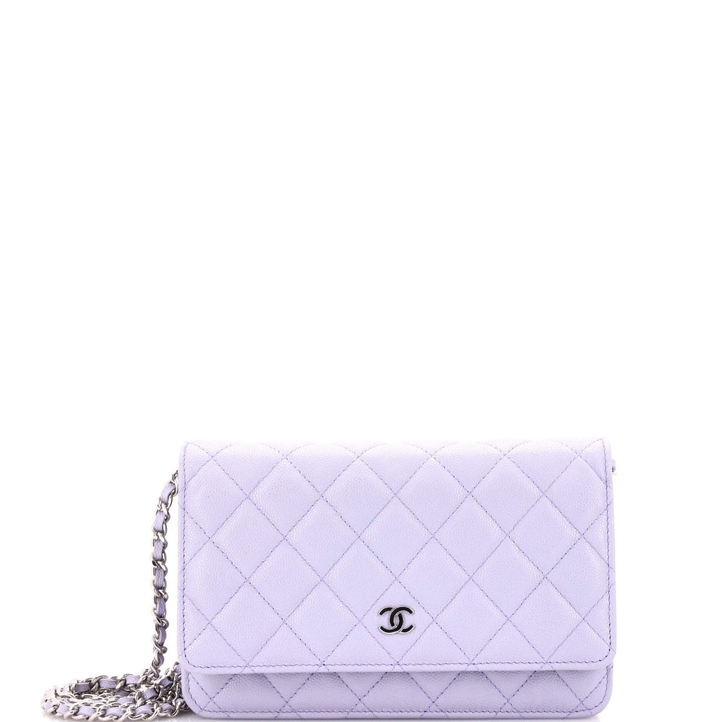 Wallet on Chain Quilted Caviar
