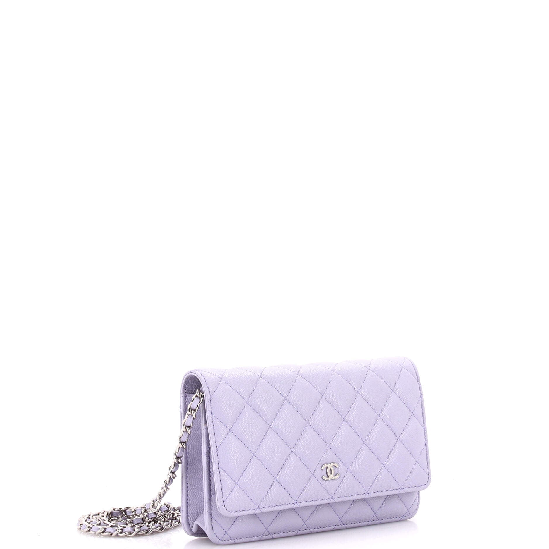 Wallet on Chain Quilted Caviar