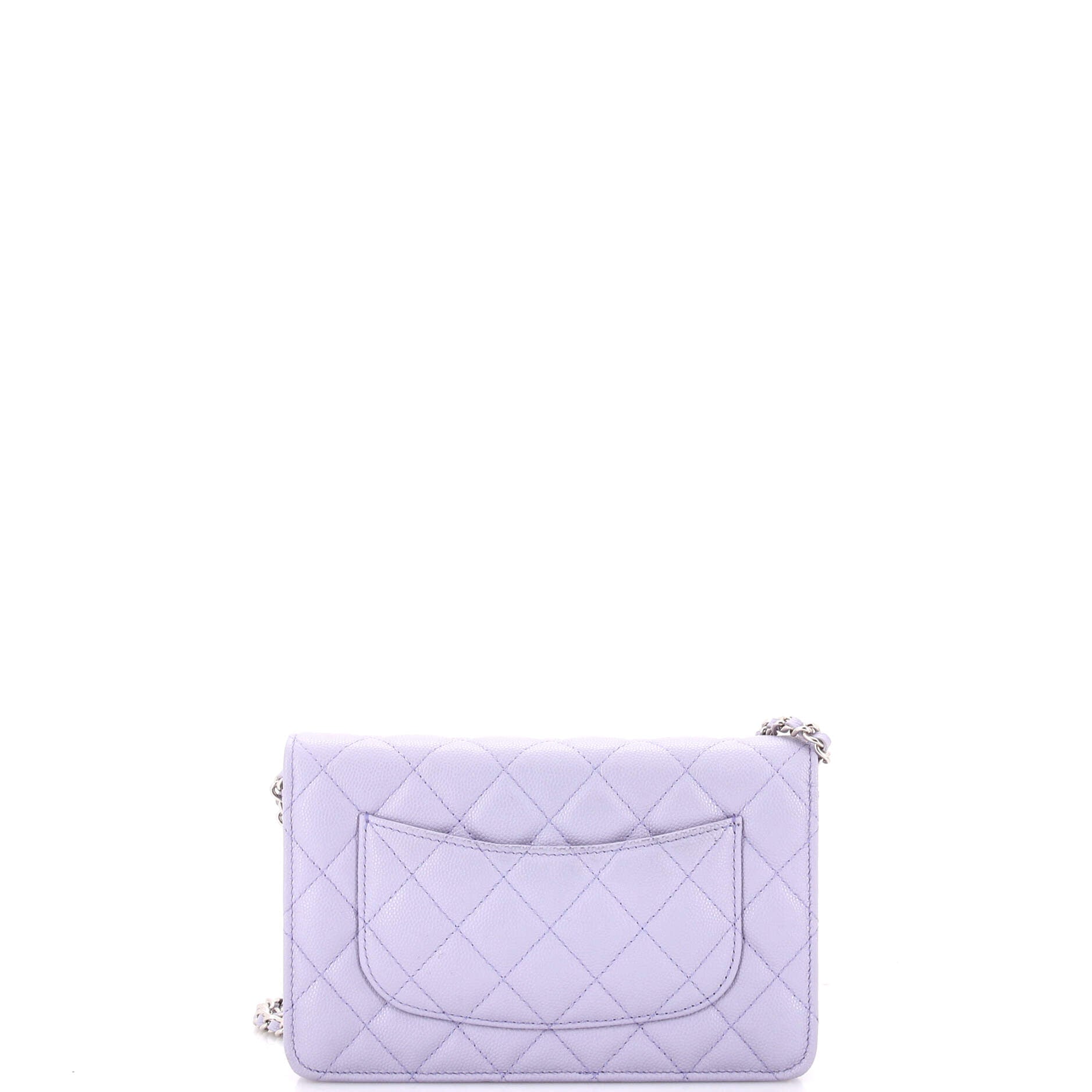 Wallet on Chain Quilted Caviar