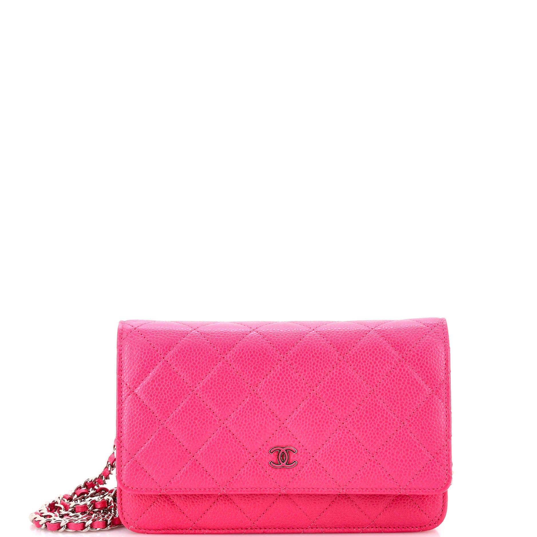 Wallet on Chain Quilted Caviar