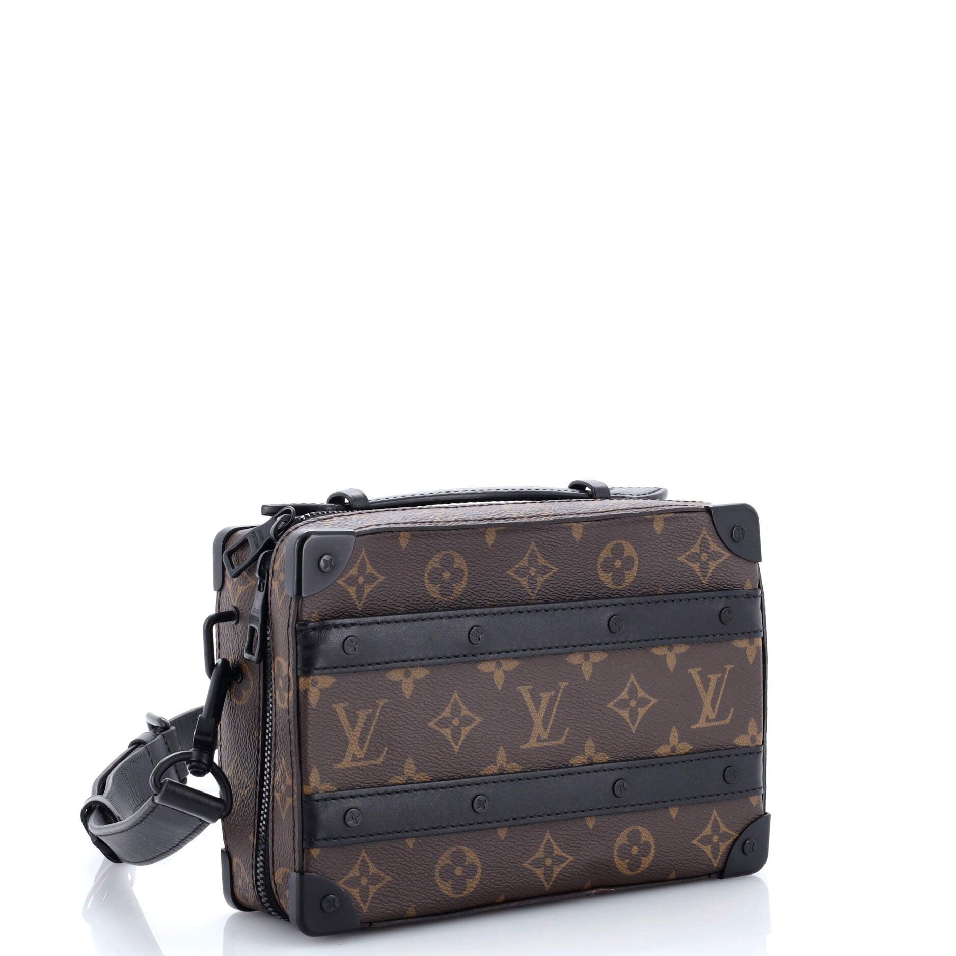 Handle Soft Trunk Bag Macassar Monogram Canvas