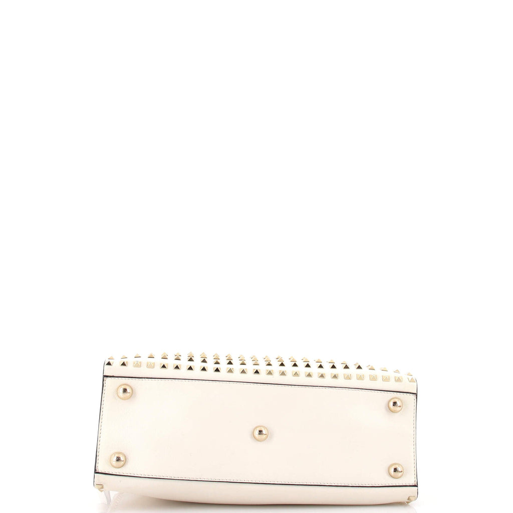 Rockstud Convertible Dome Tote Full Studded Leather